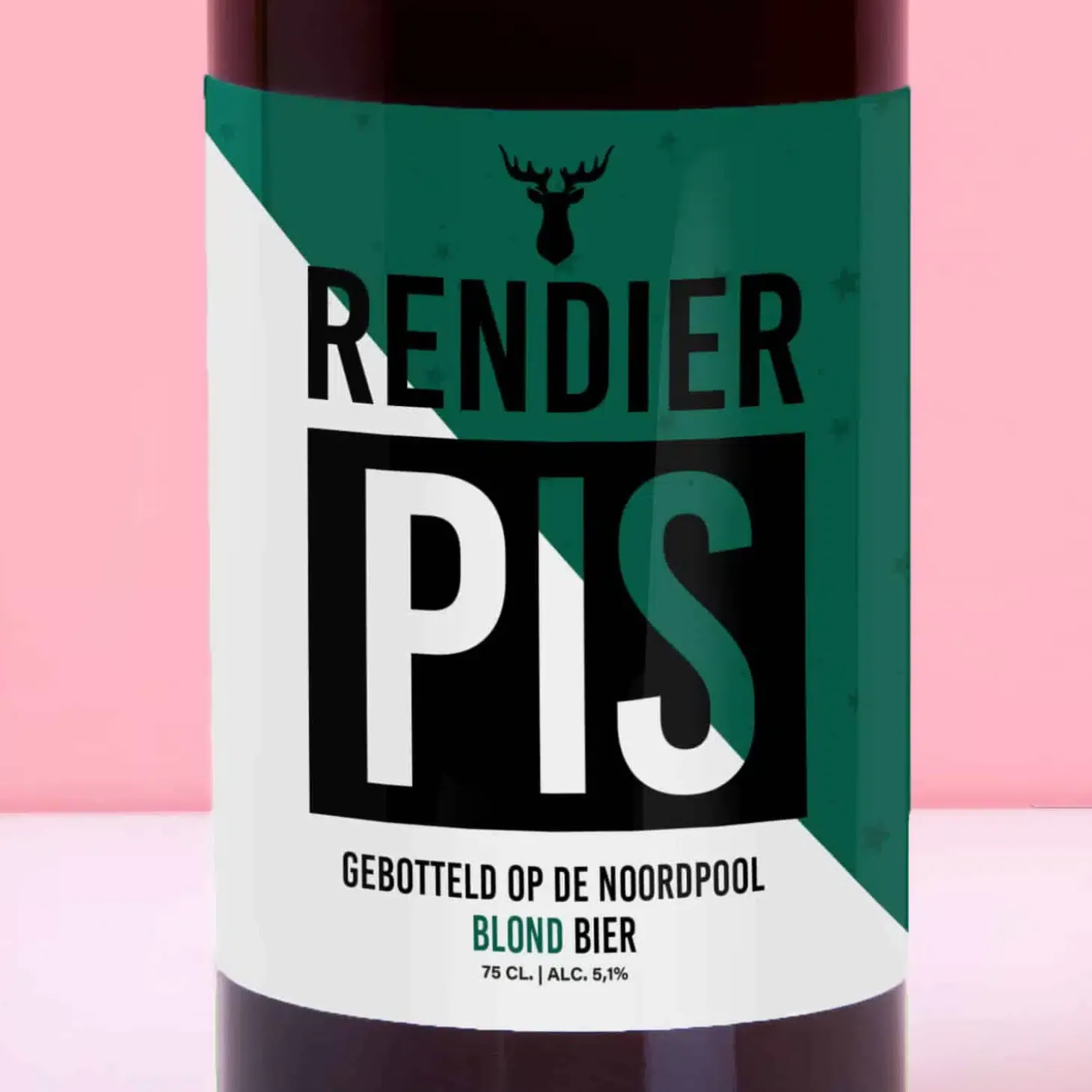 Bierfles Rendier pis (750 ml)