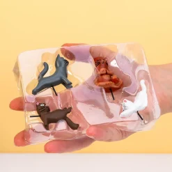 Bloempot katten (set van 4)