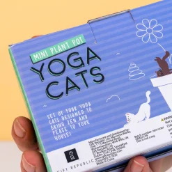 Bloempot katten (set van 4)