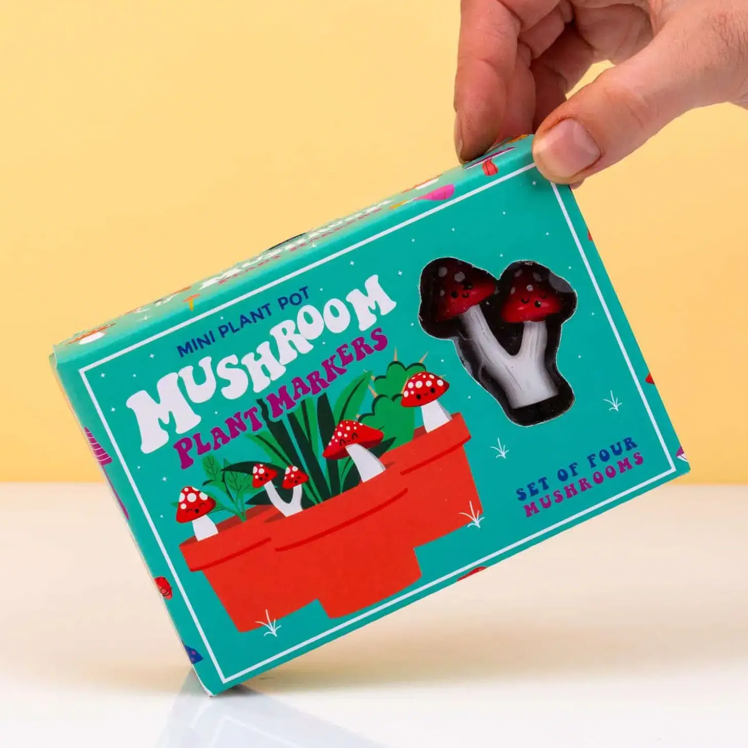 Bloempot paddenstoelen (set van 4)