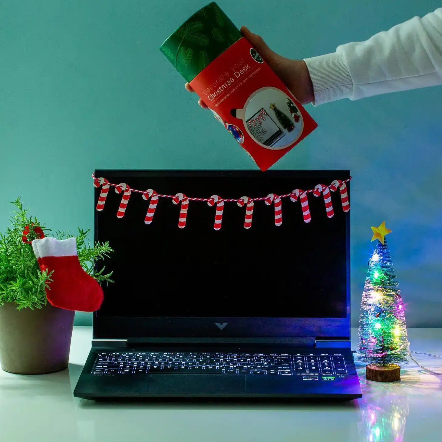 Bureau kerstversiering
