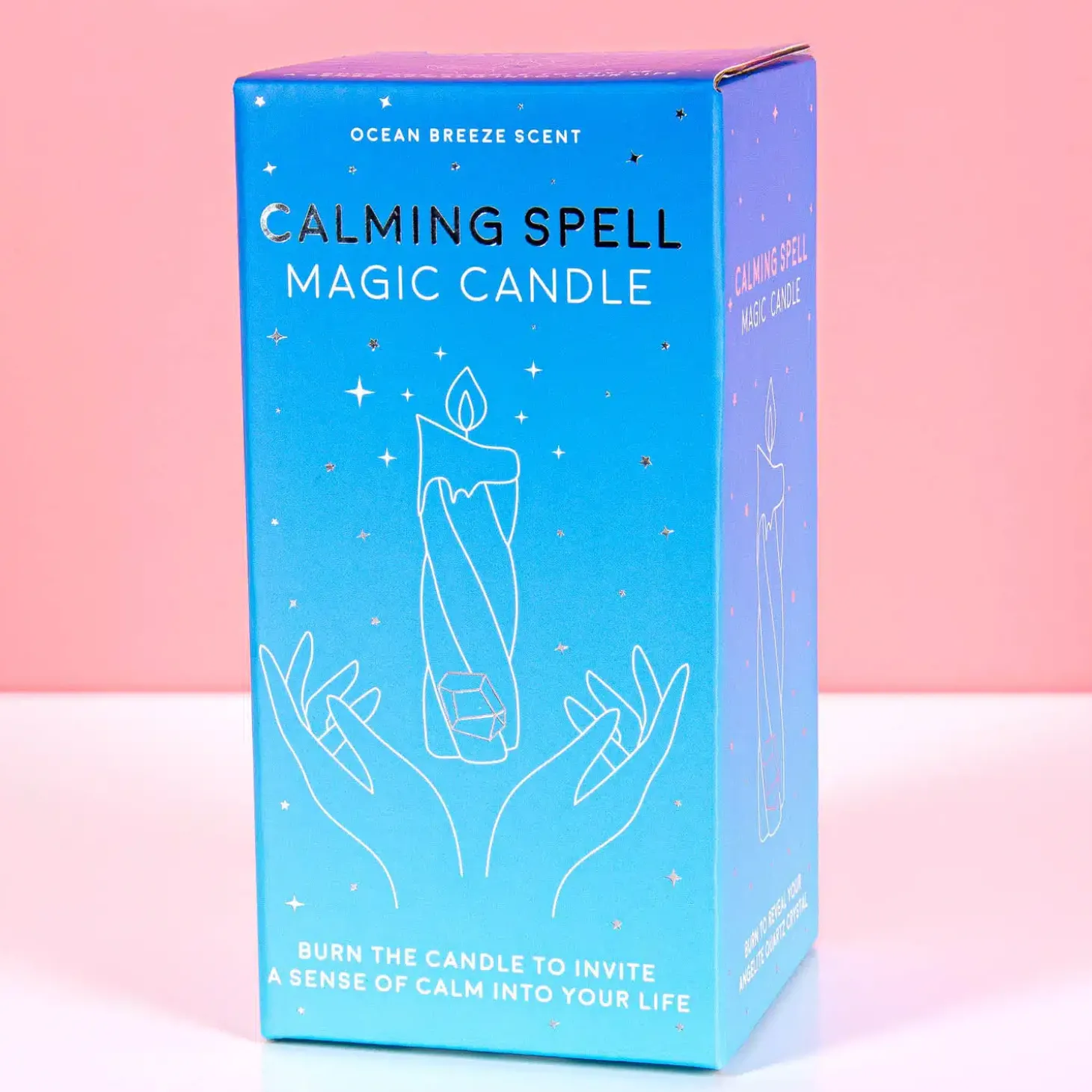 Calming Spell kaars met angelite