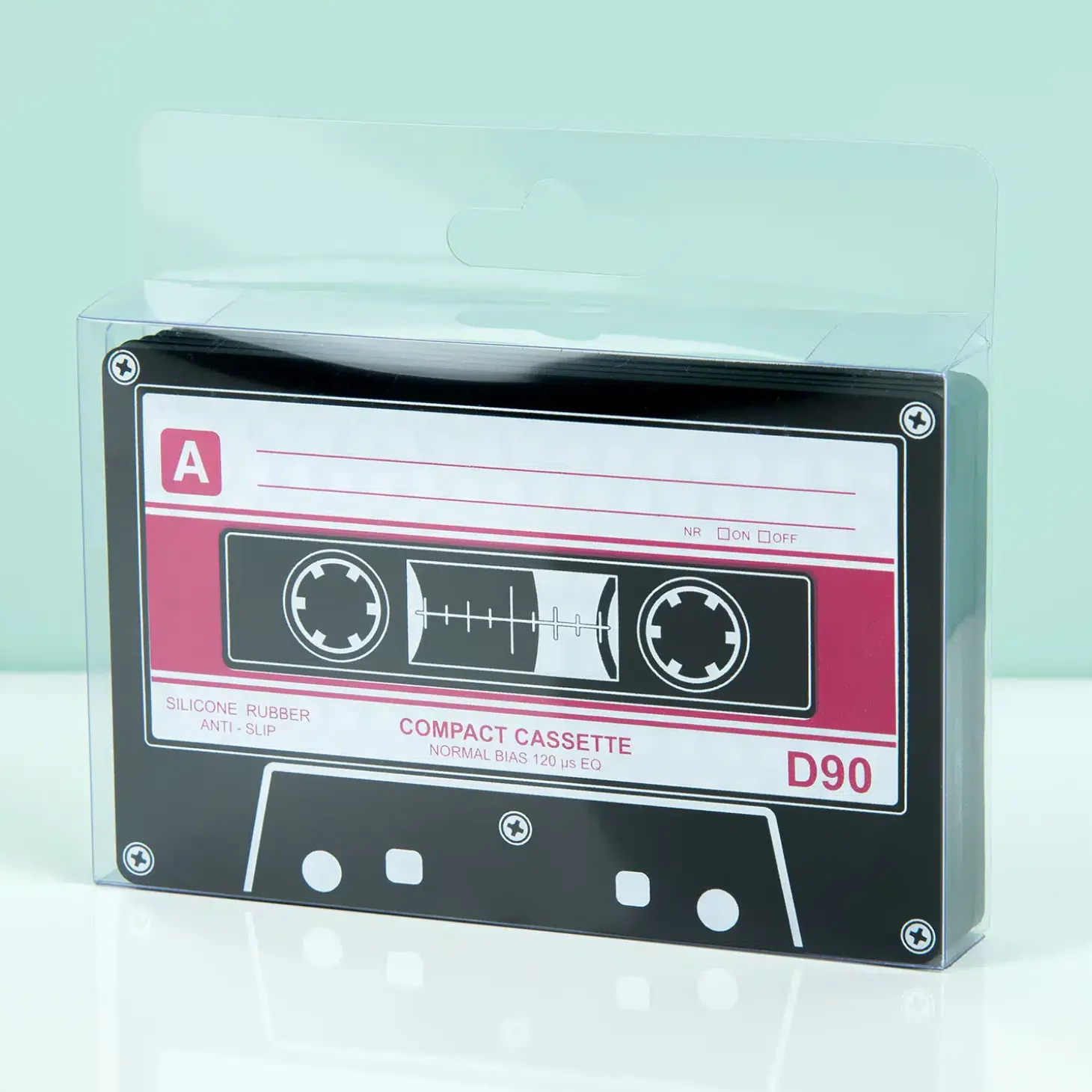 Cassettebandjes onderzetters (set van 4)