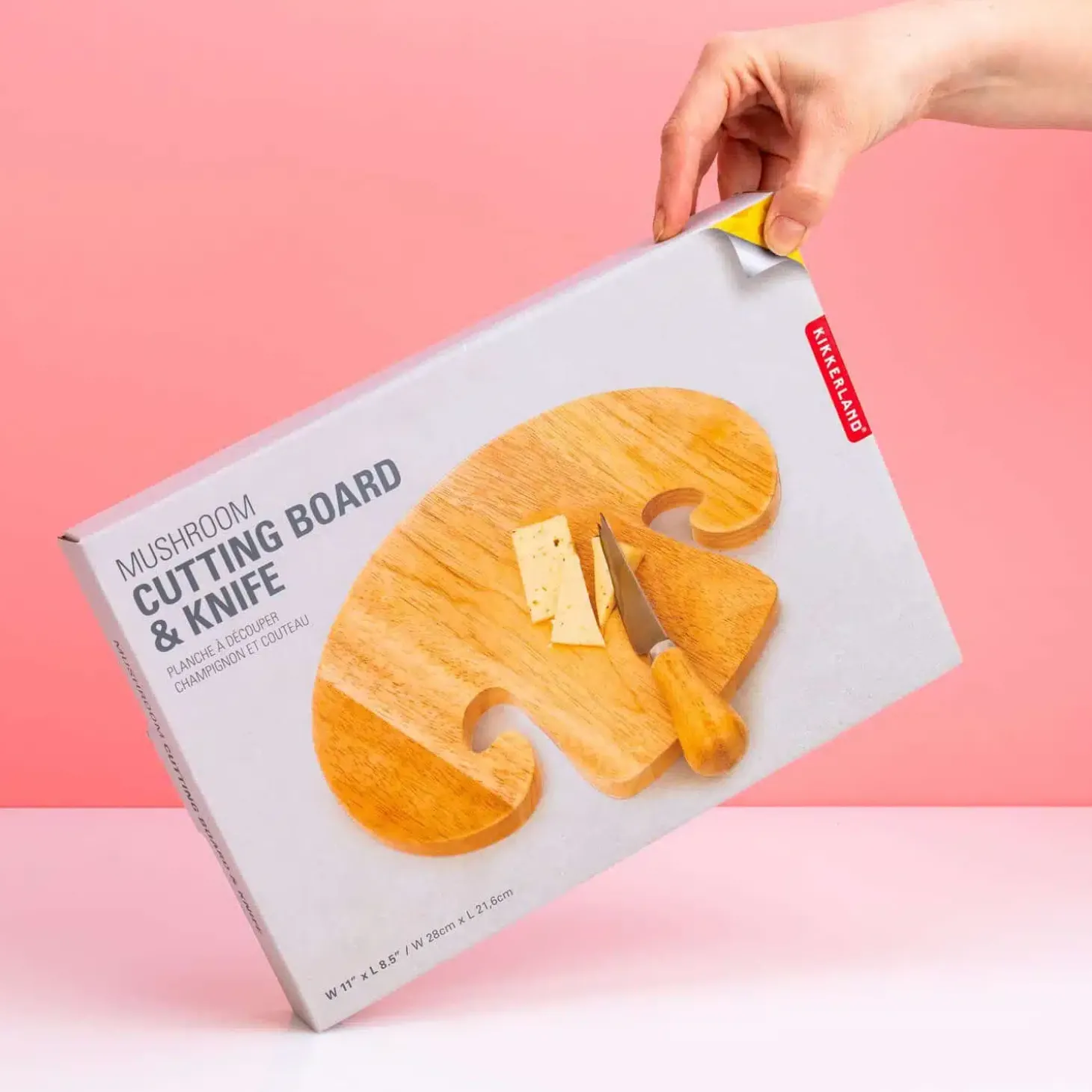 Champignon snijplank met kaasmes