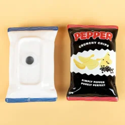 Chips en popcorn peper- en zoutstel (set van 2)