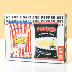 Chips en popcorn peper- en zoutstel (set van 2)