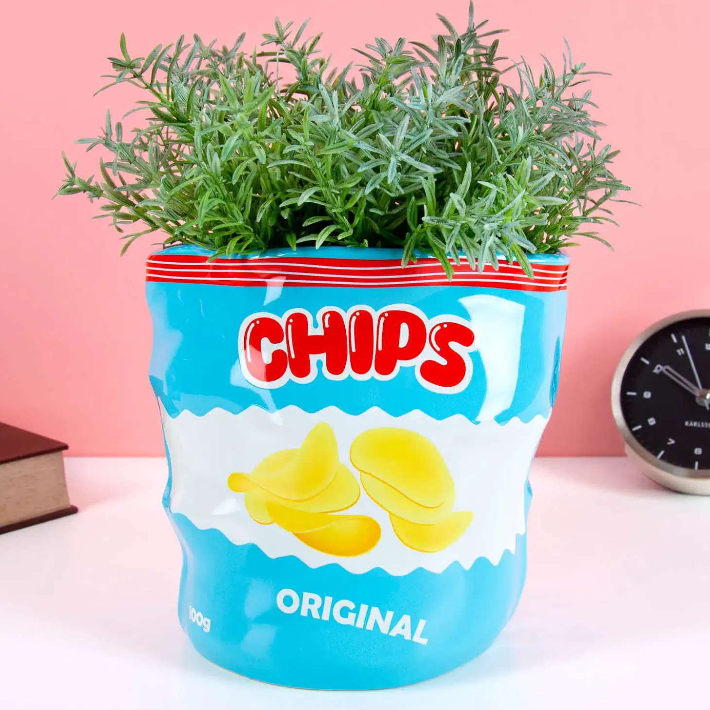 Chipszak bloempot