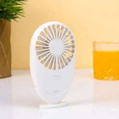 Draagbare mini ventilator met ledverlichting