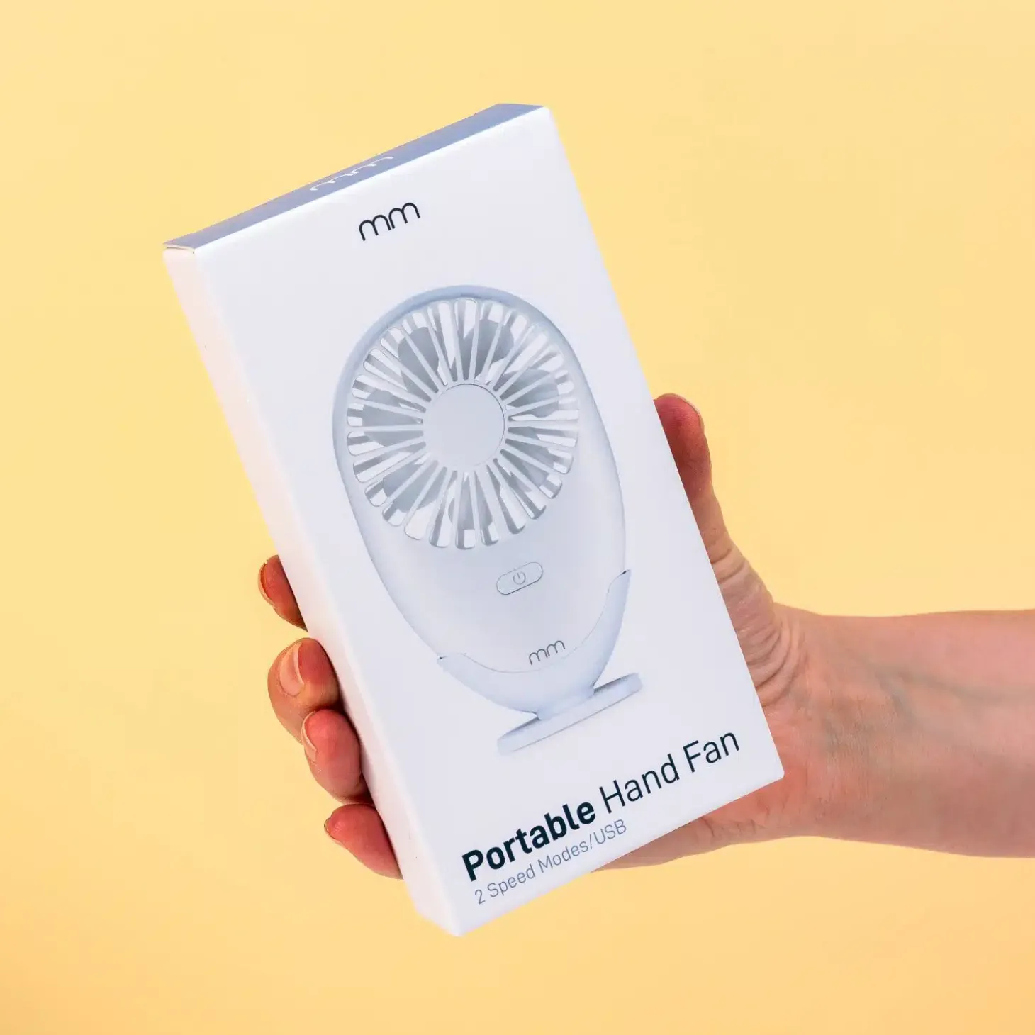 Draagbare mini ventilator met ledverlichting