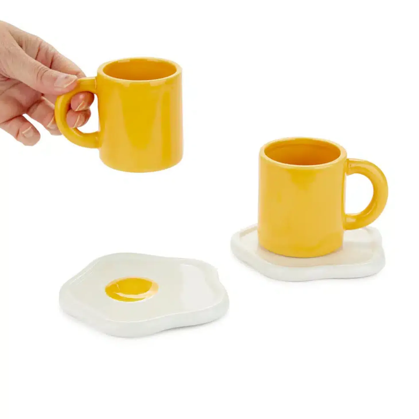 Ei mok en schotel (set van 4)