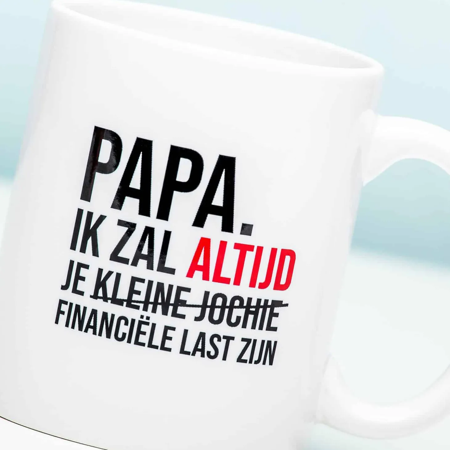 Financiële last mok
