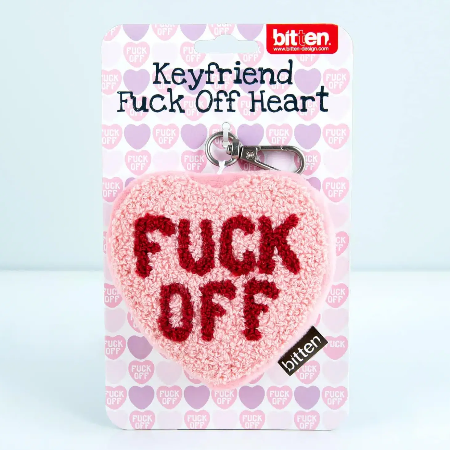 Fuck Off hart sleutelhanger