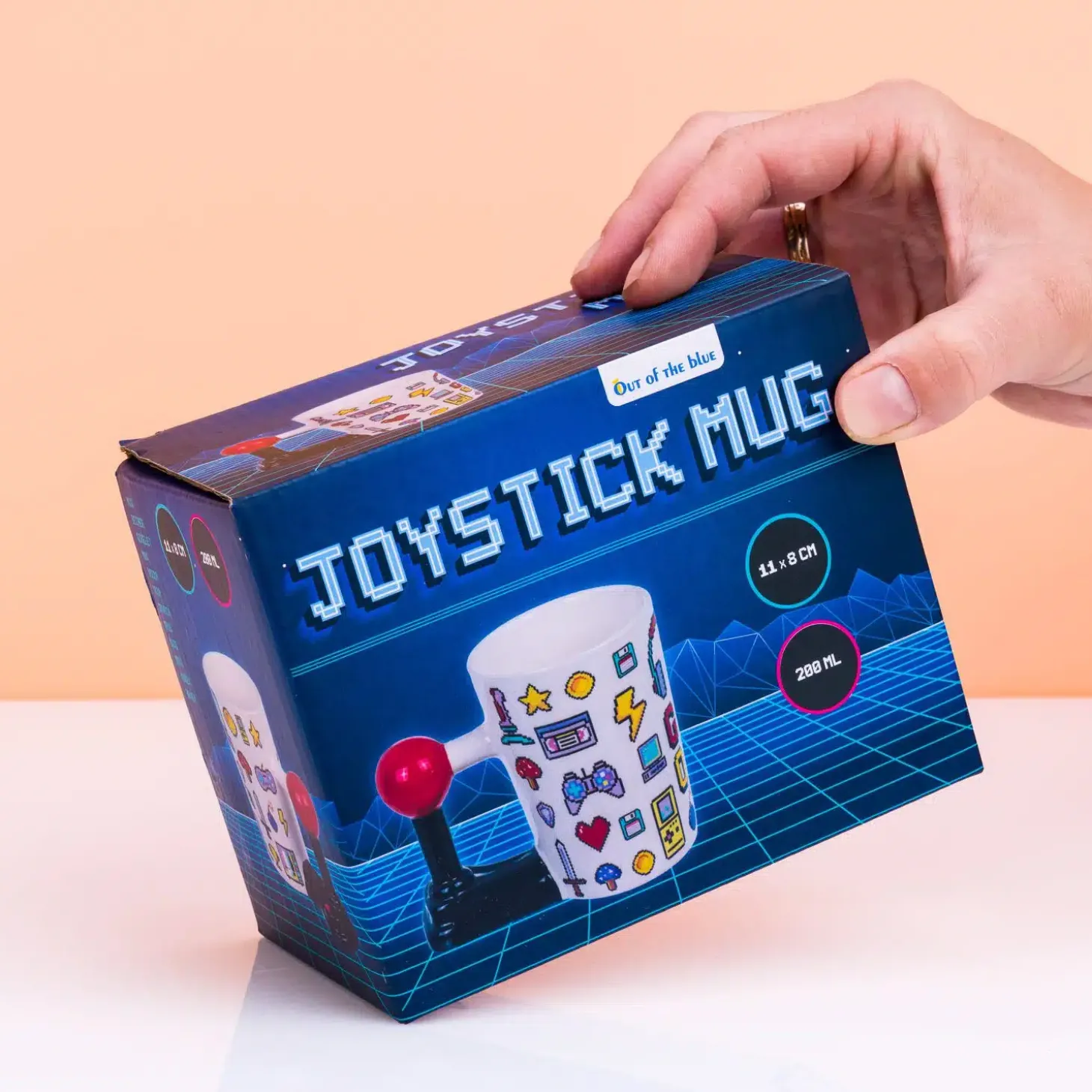 Game Over mok met joystick oor