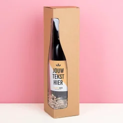 Gepersonaliseerde bierfles met eigen tekst (750 ml)