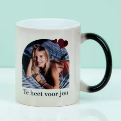 Gepersonaliseerde warmtegevoelige mok met foto