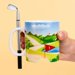 Golf mok met golfclub en bal
