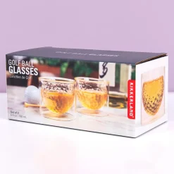 Golfbal glazen (set van 2)