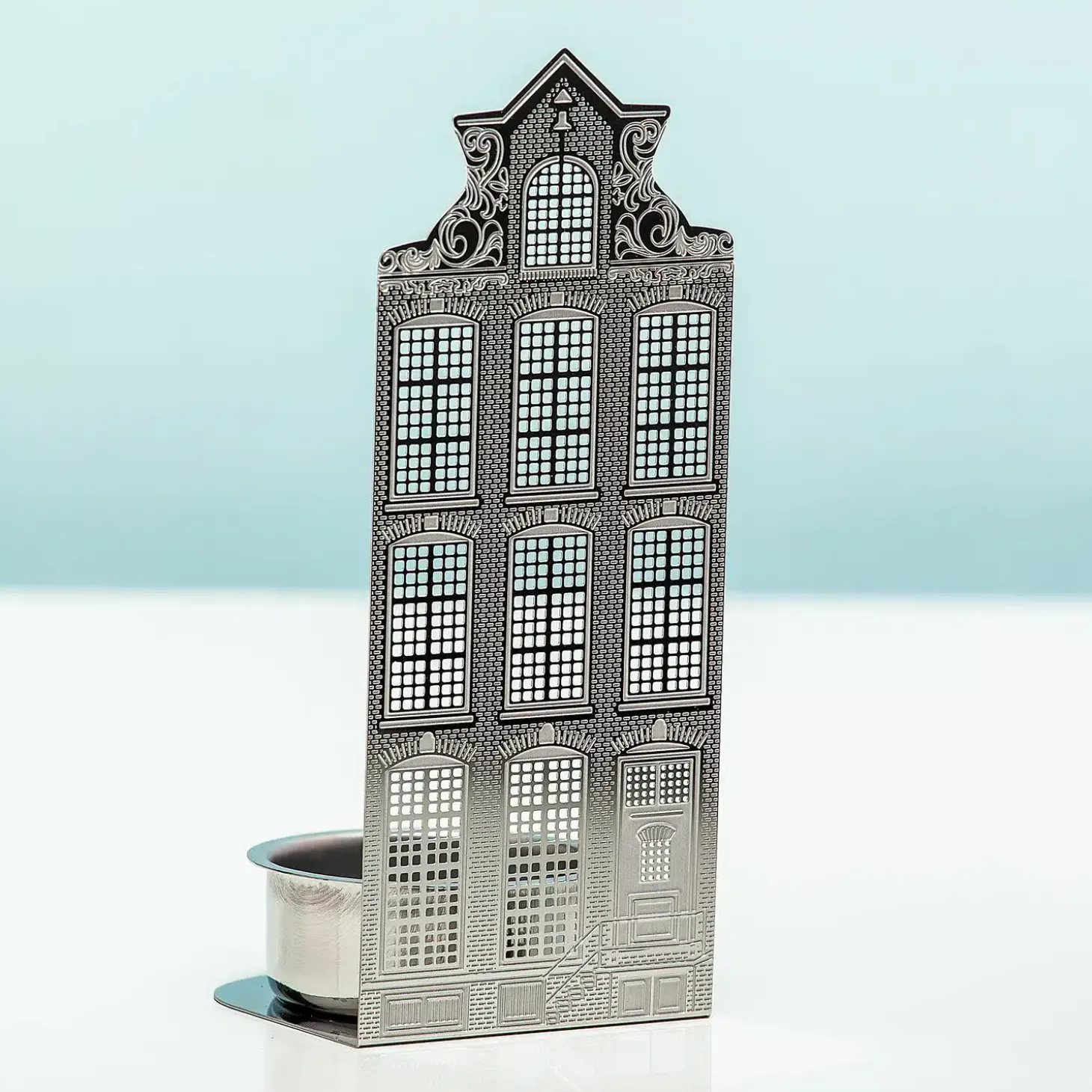 Grachtenpand waxinelichthouder
