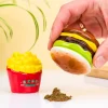 Hamburger en frietjes peper- en zoutstel