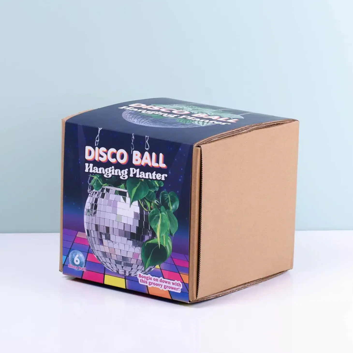Hangende discobal bloempot
