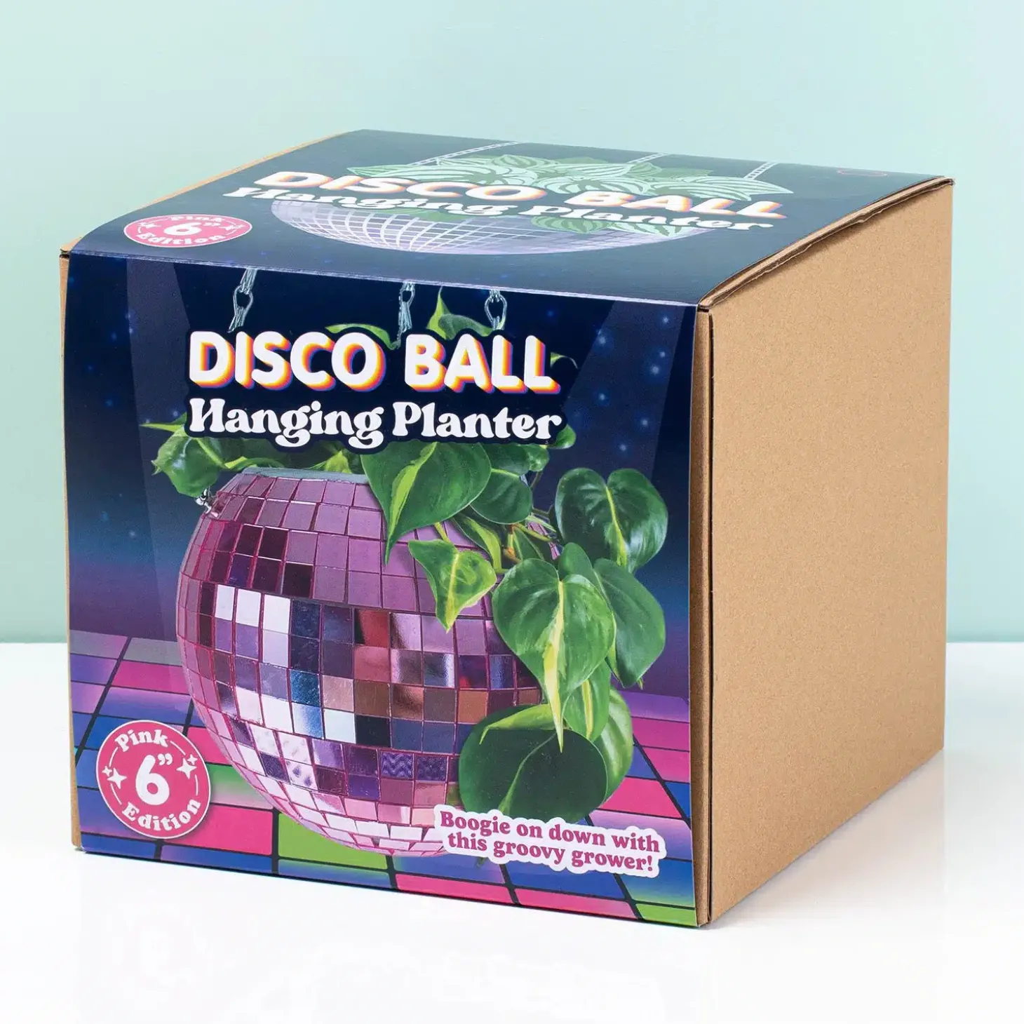 Hangende discobal bloempot