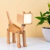 Houten tafellamp