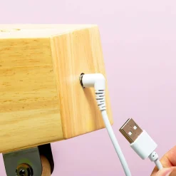 Houten tafellamp