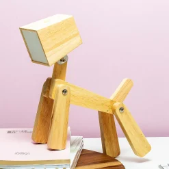 Houten tafellamp