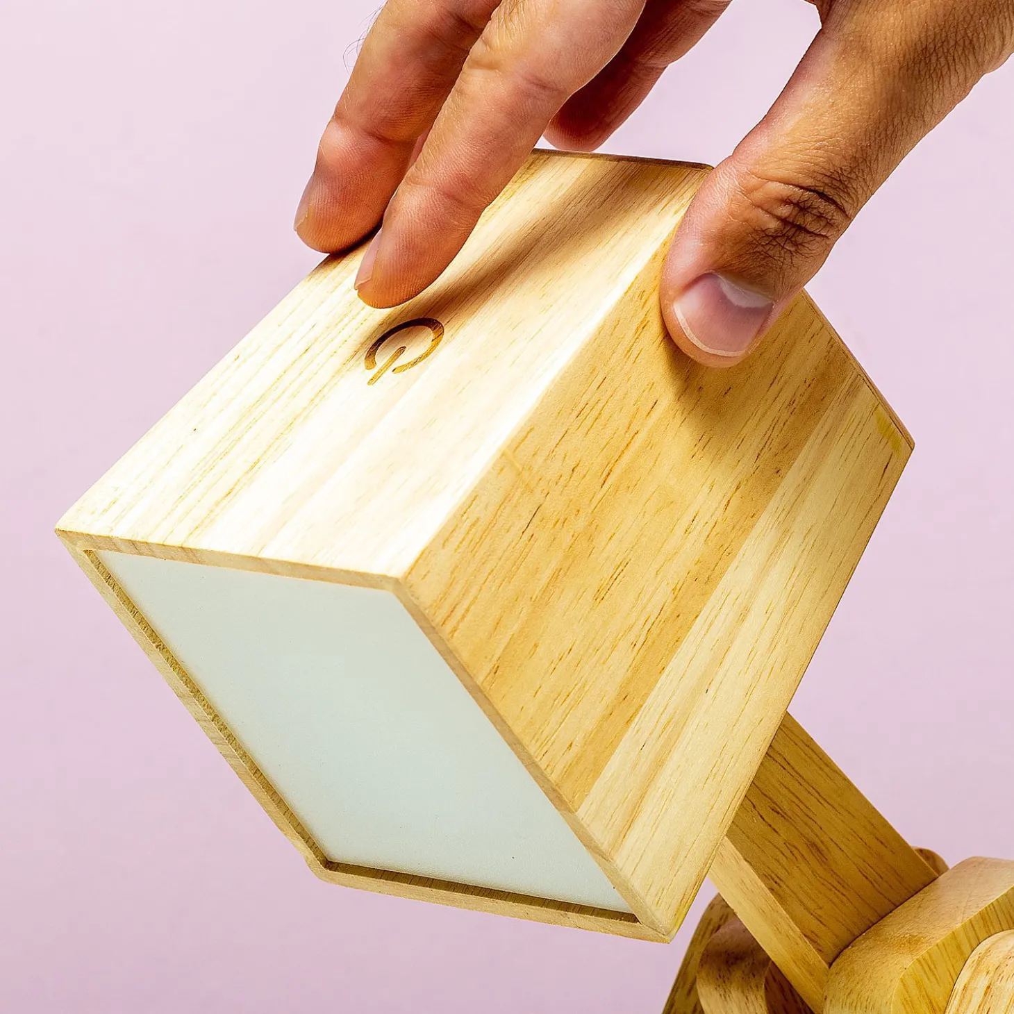 Houten tafellamp