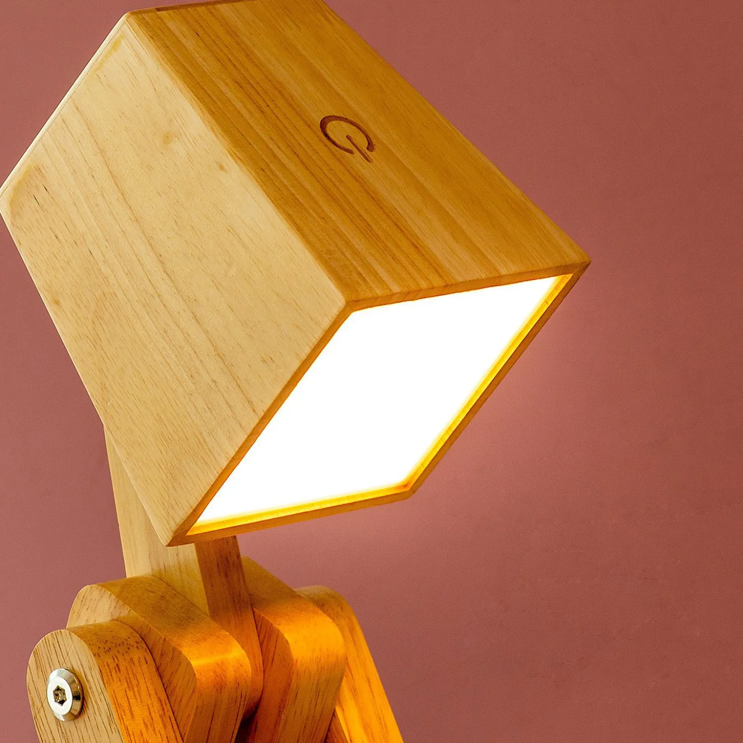 Houten tafellamp