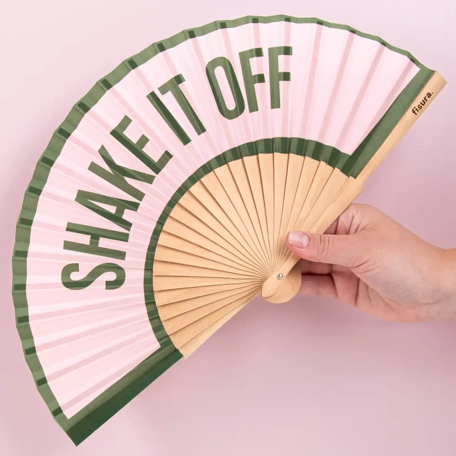 Houten waaier Shake It Off