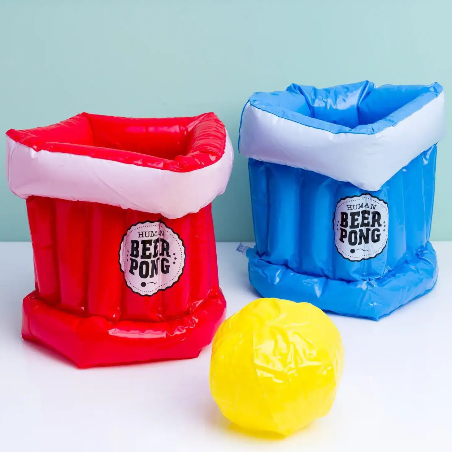 Human beer pong drankspel