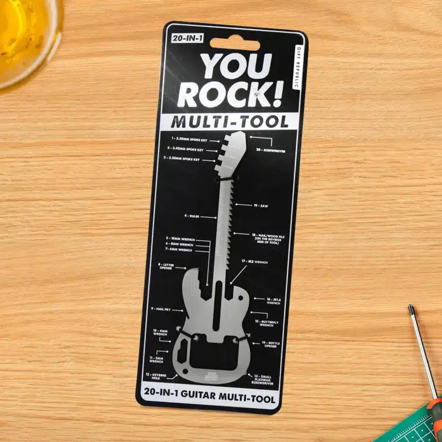 20-in-1 gitaar multitool