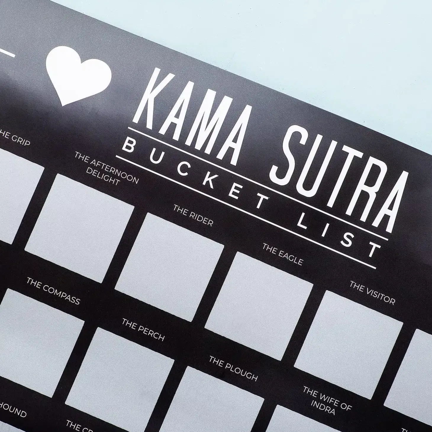 Kamasutra bucketlist poster