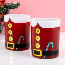 Kerstman whiskeyglas (set van 2)