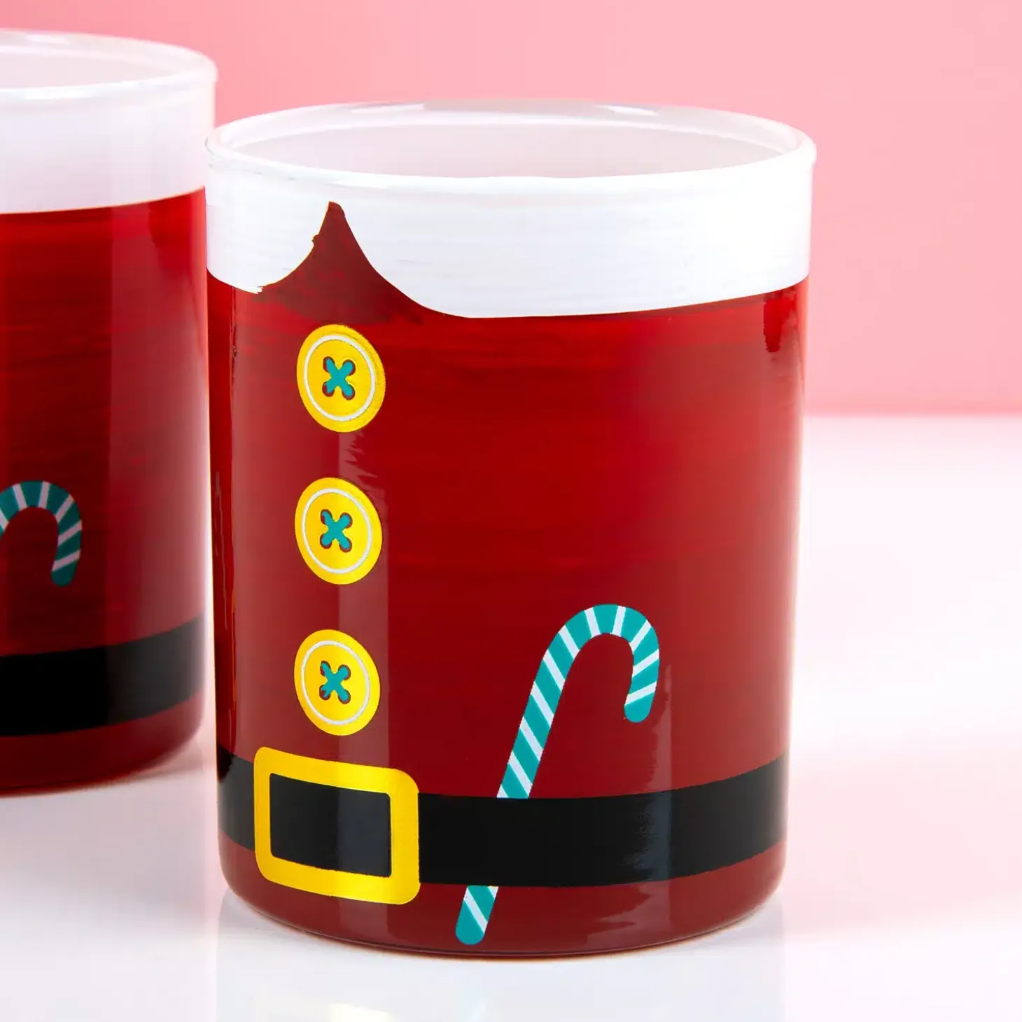 Kerstman whiskeyglas (set van 2)