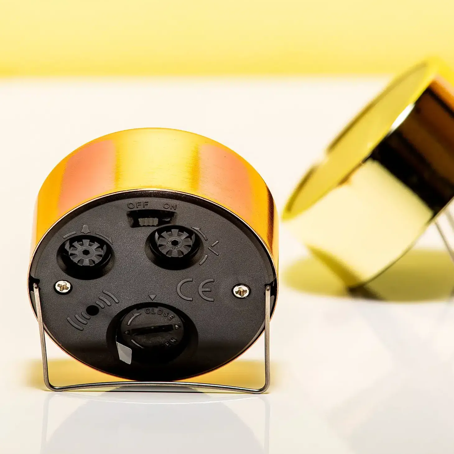 Koperen of Gouden Mini Wekker