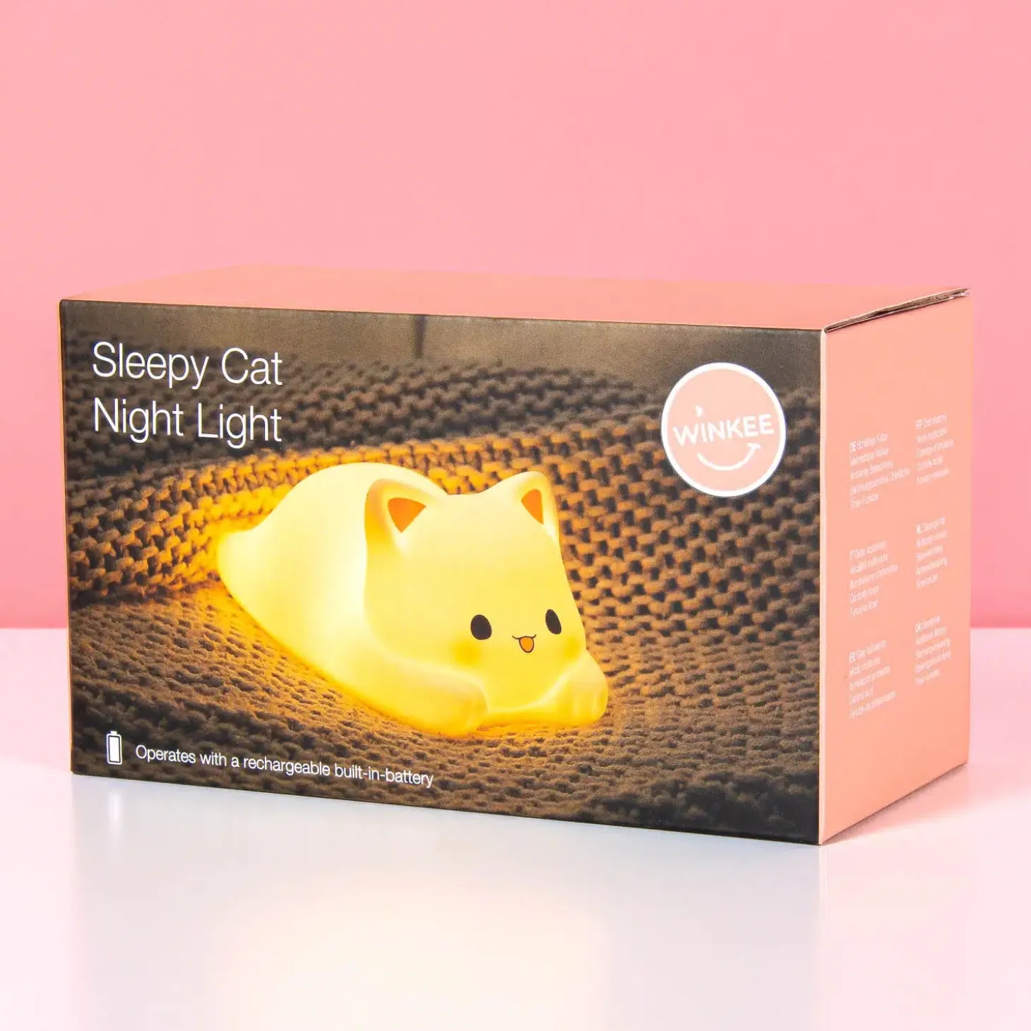 Liggende kat nachtlampje