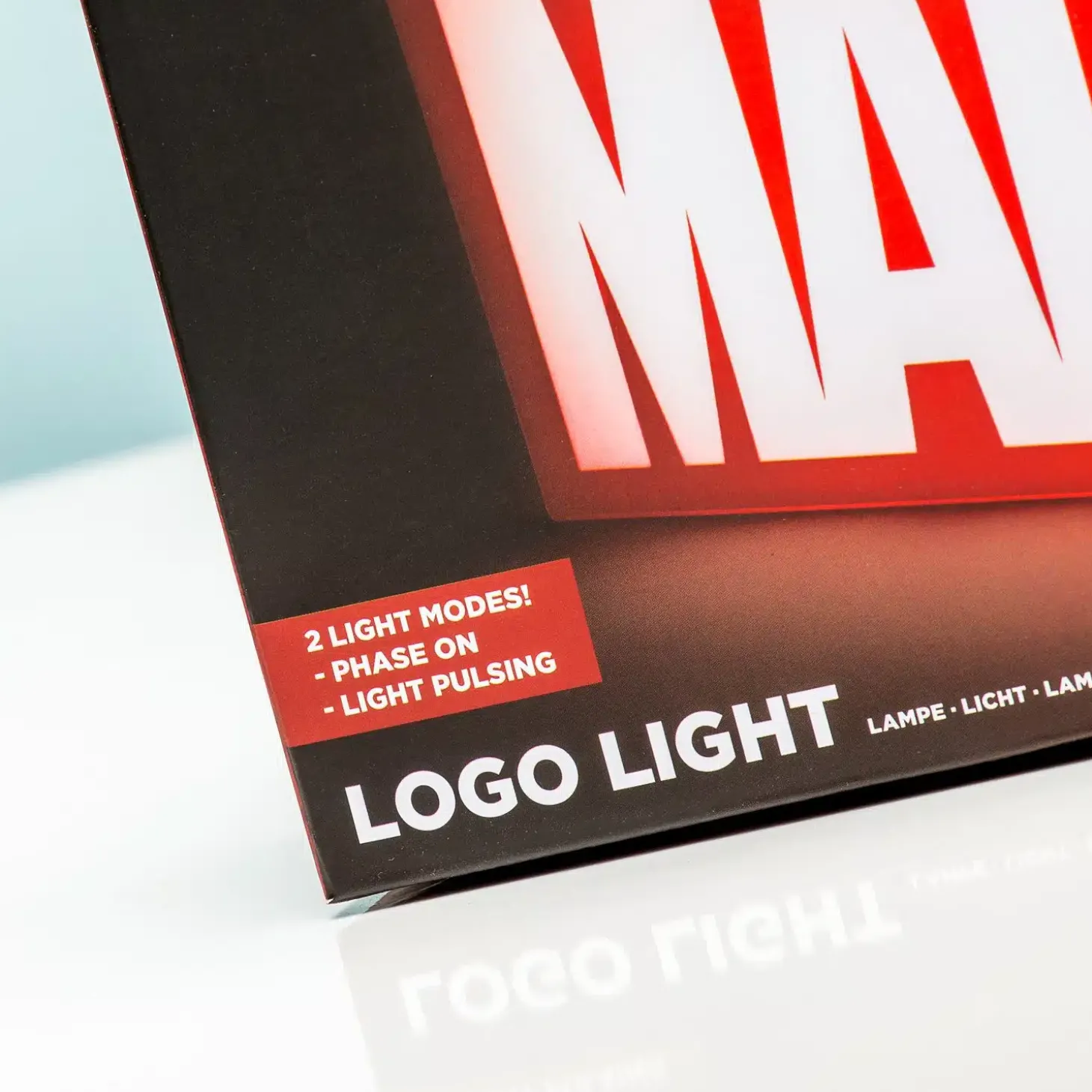 Marvel logo lamp
