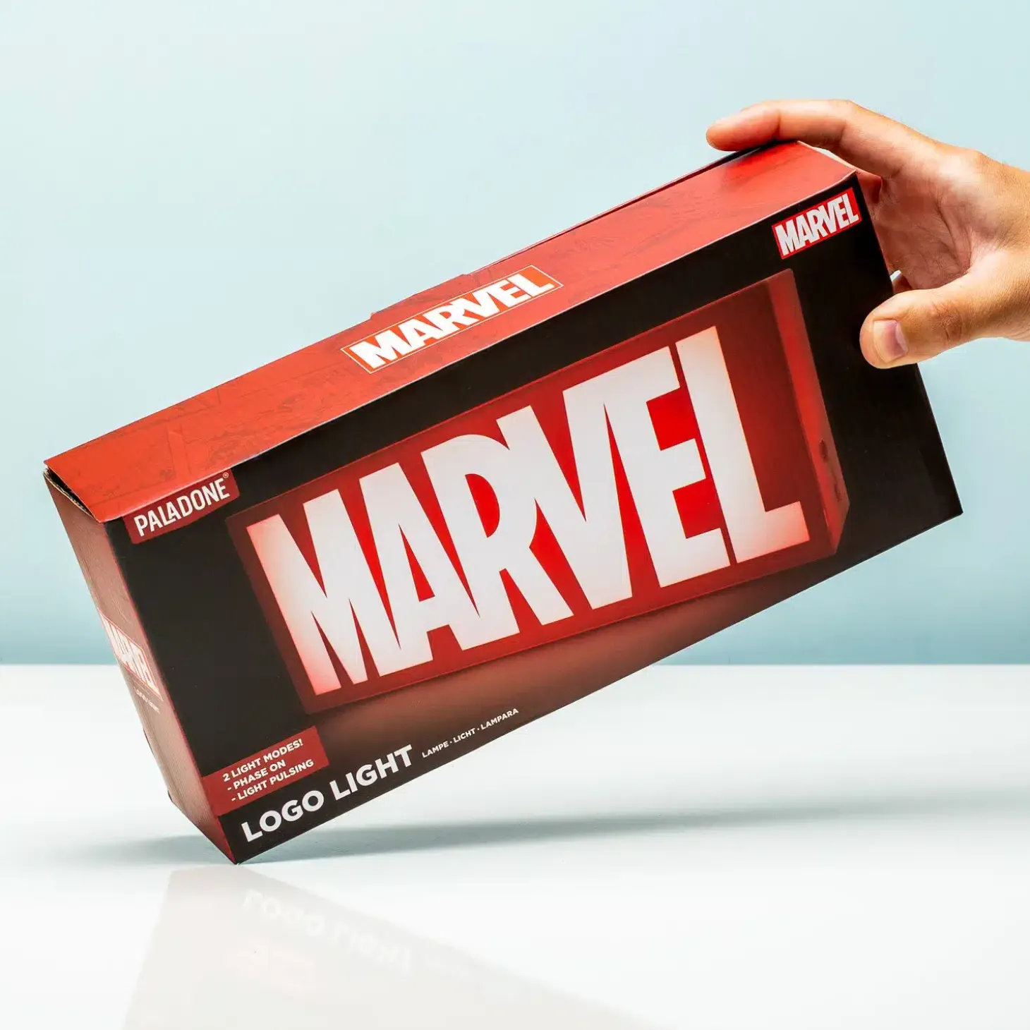 Marvel logo lamp