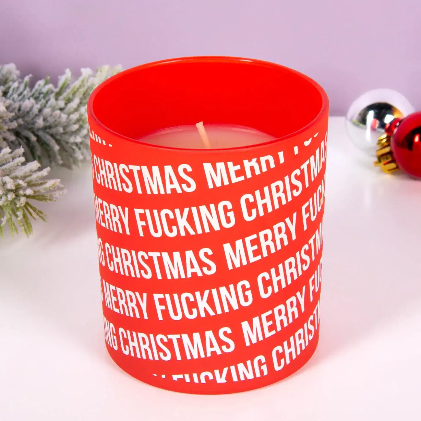 Merry Fucking Christmas kaars