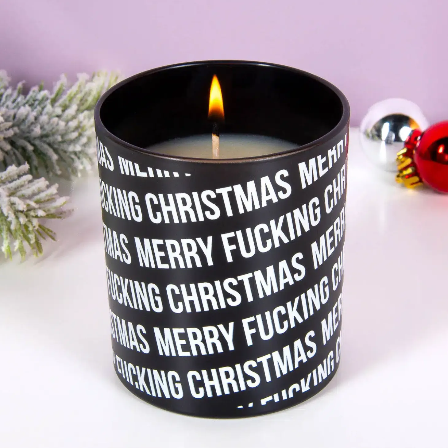 Merry Fucking Christmas kaars
