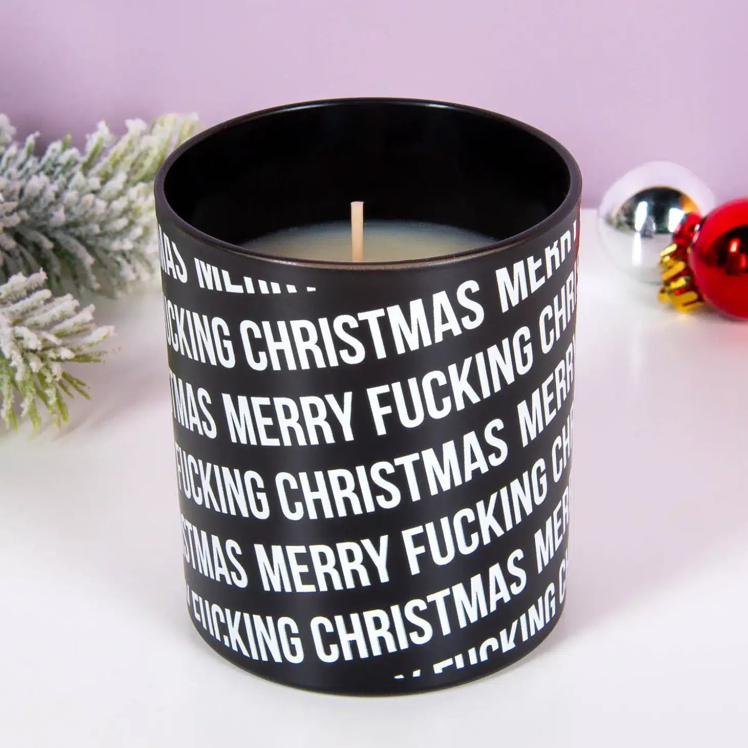 Merry Fucking Christmas kaars