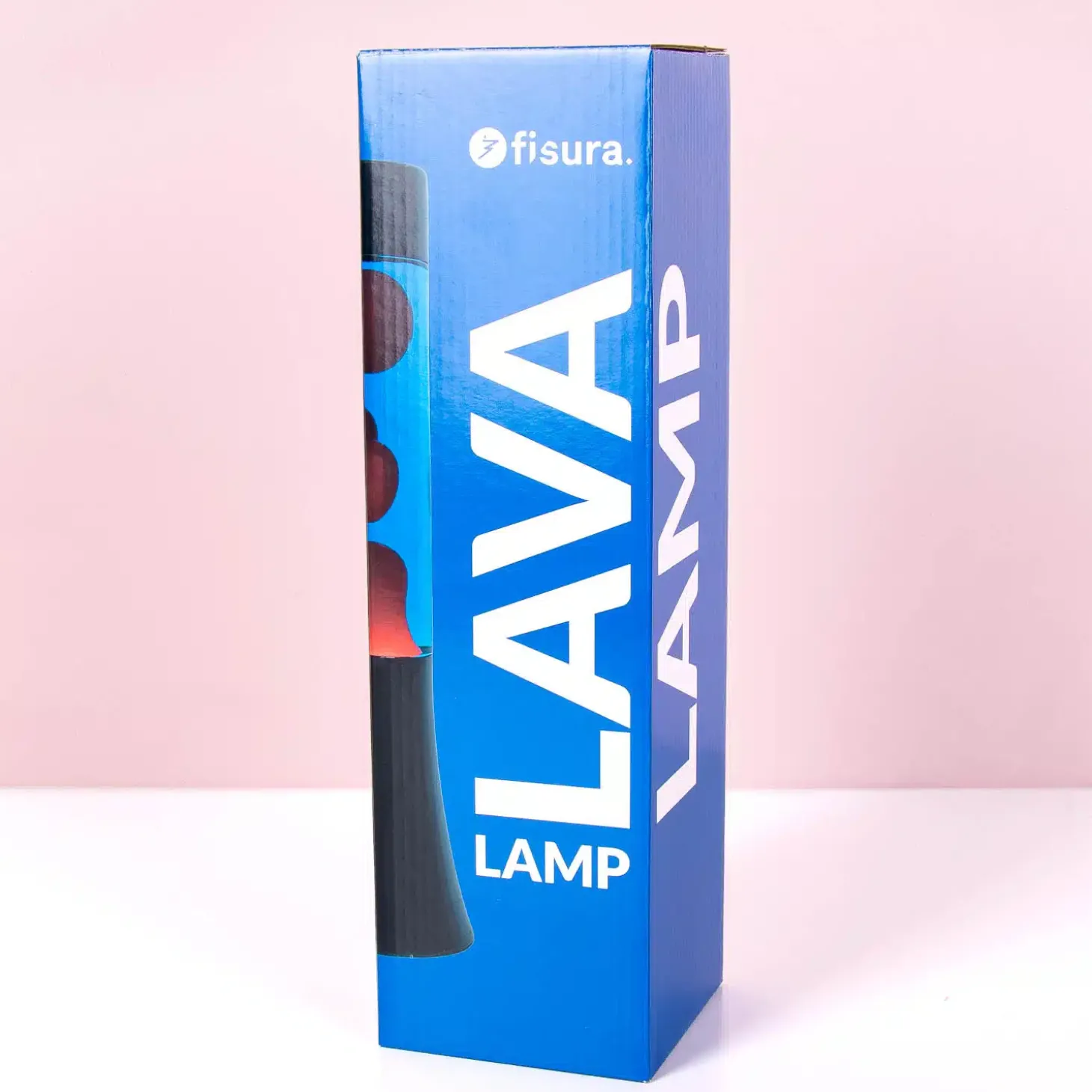 Mini lavalamp blauw en rood