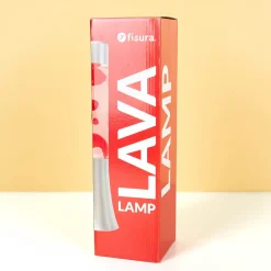 Mini lavalamp transparant en rood