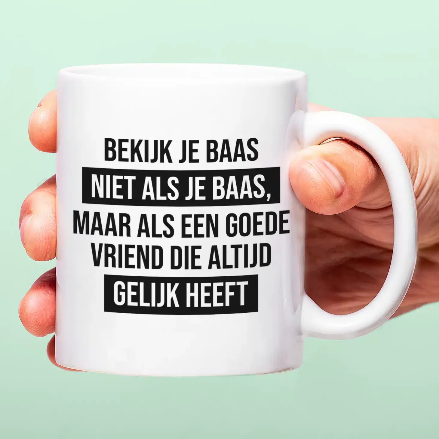 Mok Bekijk je baas niet als je baas