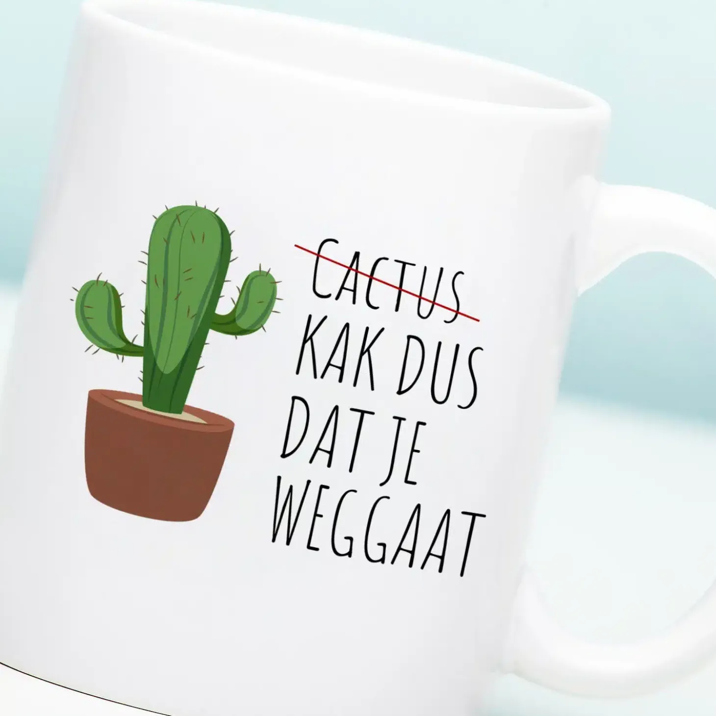 Mok Cactus dat je weggaat