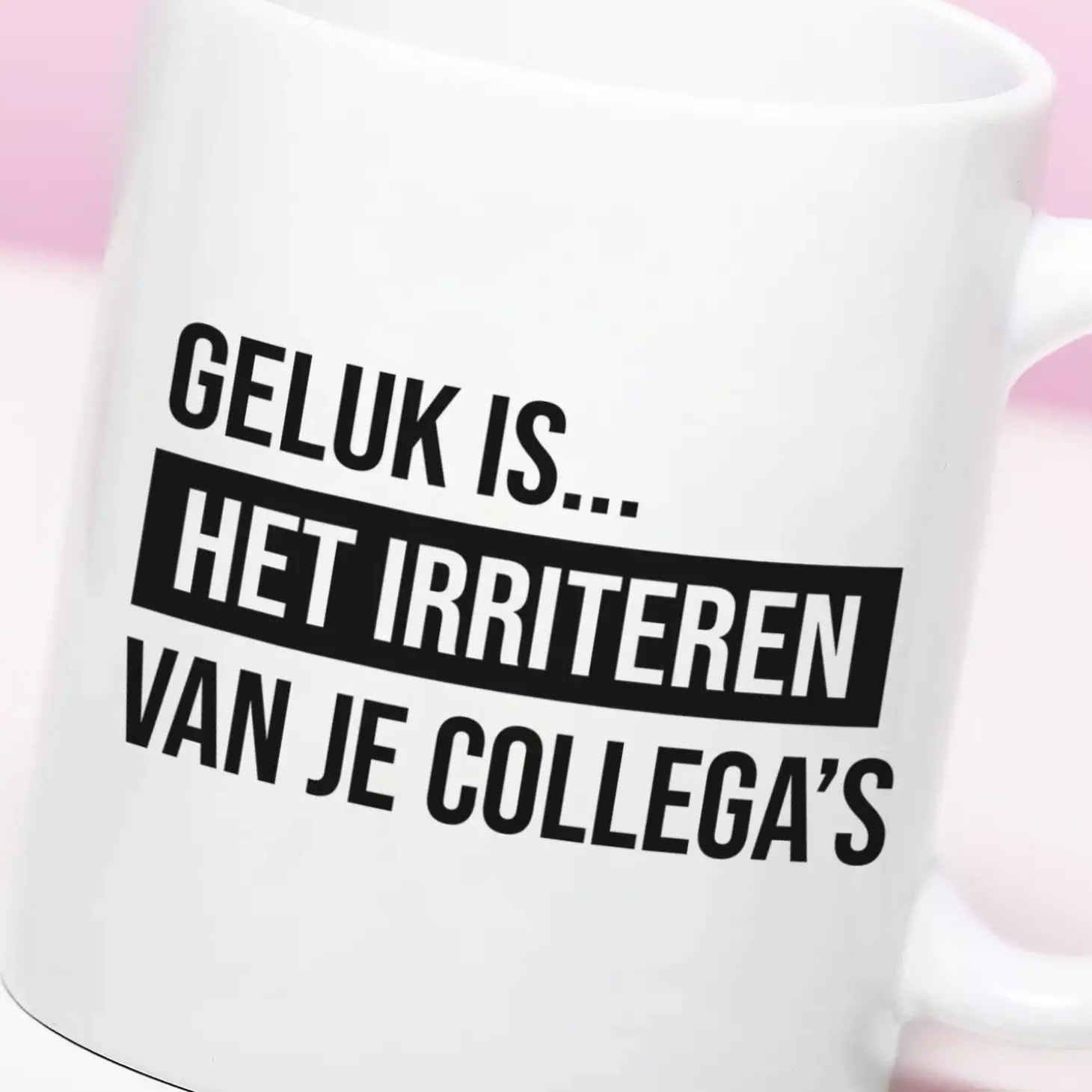 Mok Geluk is het irriteren van je collega’s