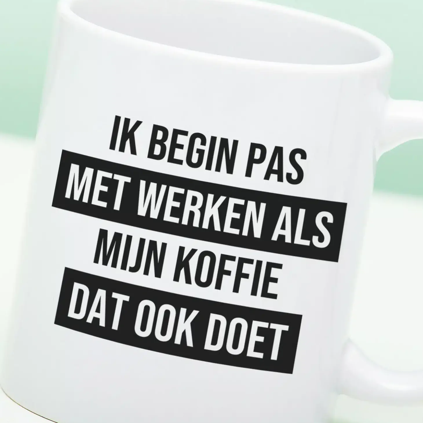Mok Ik begin pas met werken