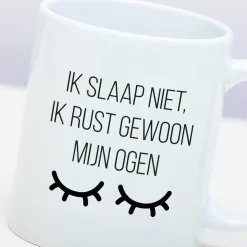 Mok Ik slaap niet